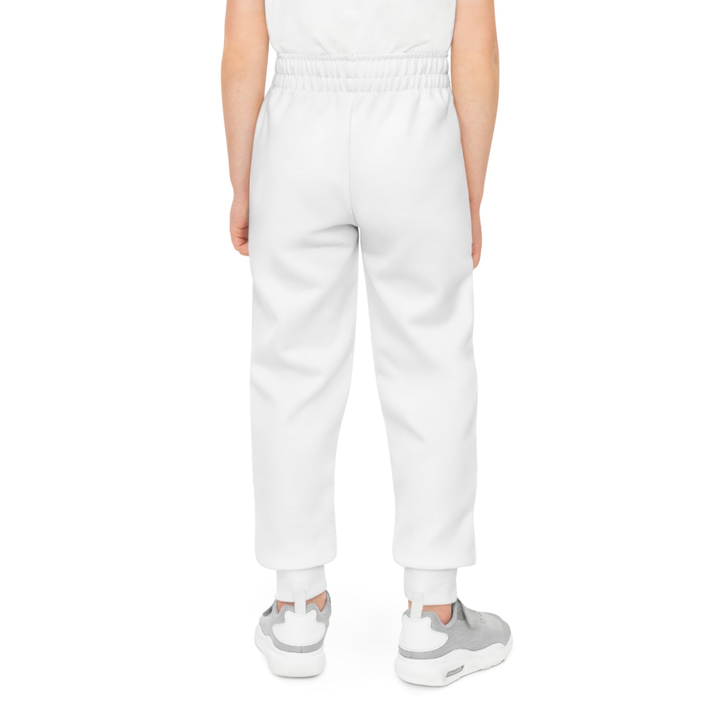 Mon Amour Youth Joggers — White Joggers with 'Mon amour'©