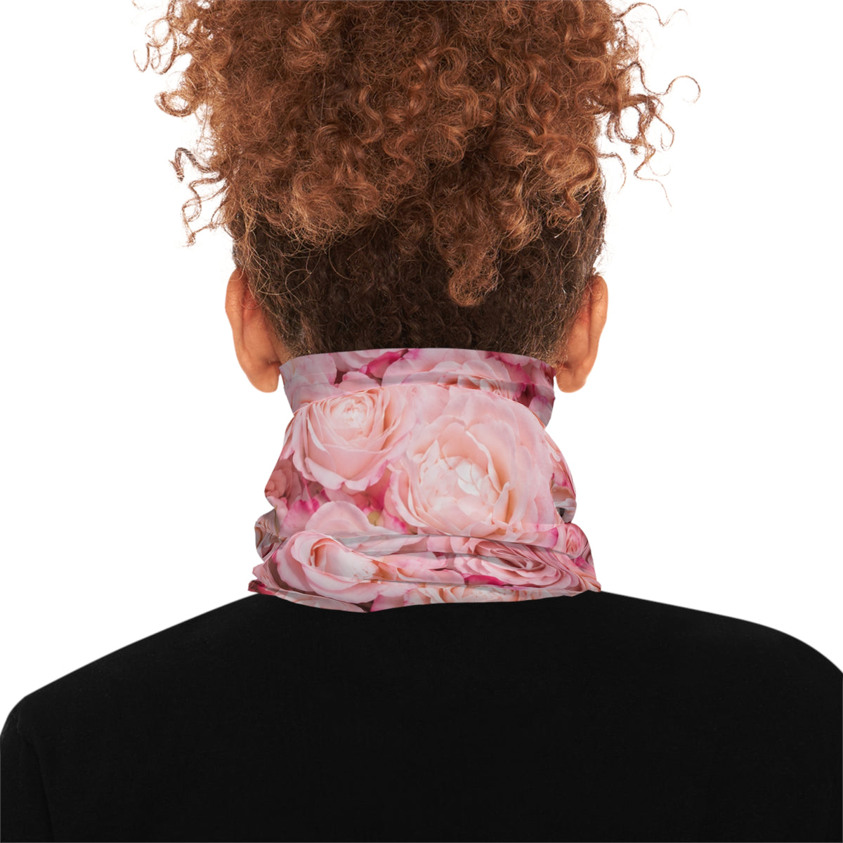 Floral Rose Pink Headband/Neck Gaiter©