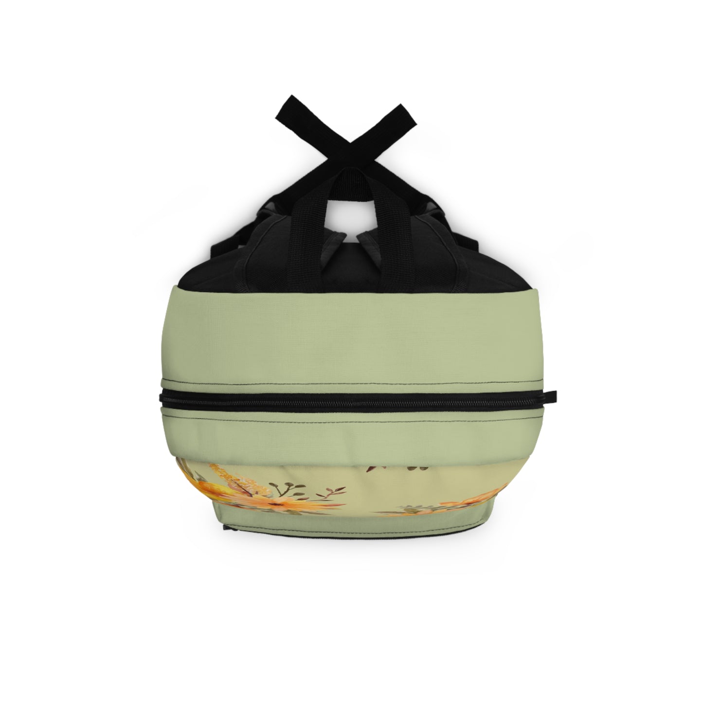 Sunlit Wildflower Floral Backpack – Yellow Daisy Watercolour School & Travel Bag©