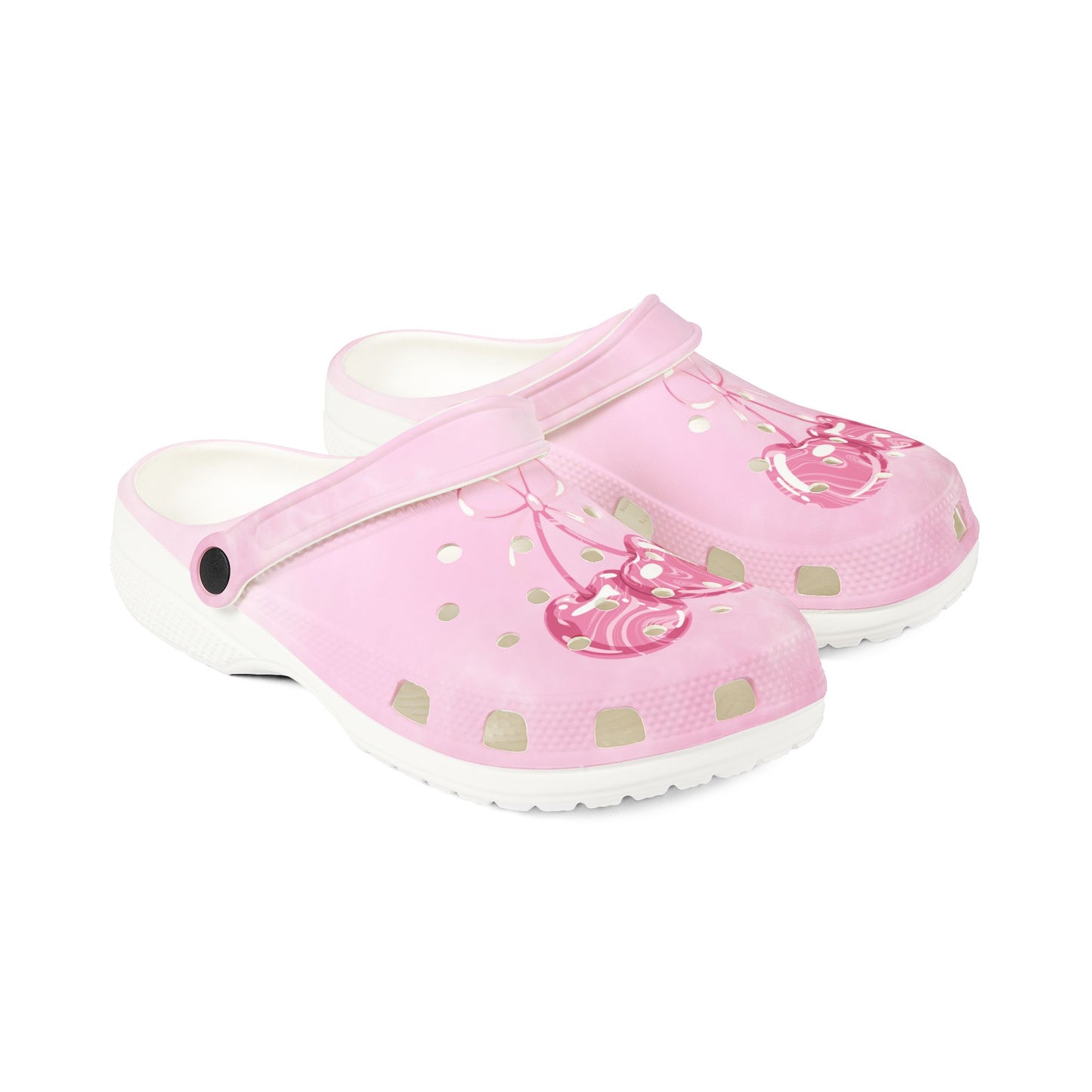 Pink Candy Bow EVA Clogs — Cute Foam Slip‑On Shoes©