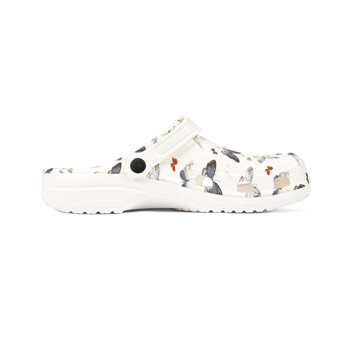 Butterfly Pattern EVA Foam Clogs — Lightweight Slip-On Garden Shoes