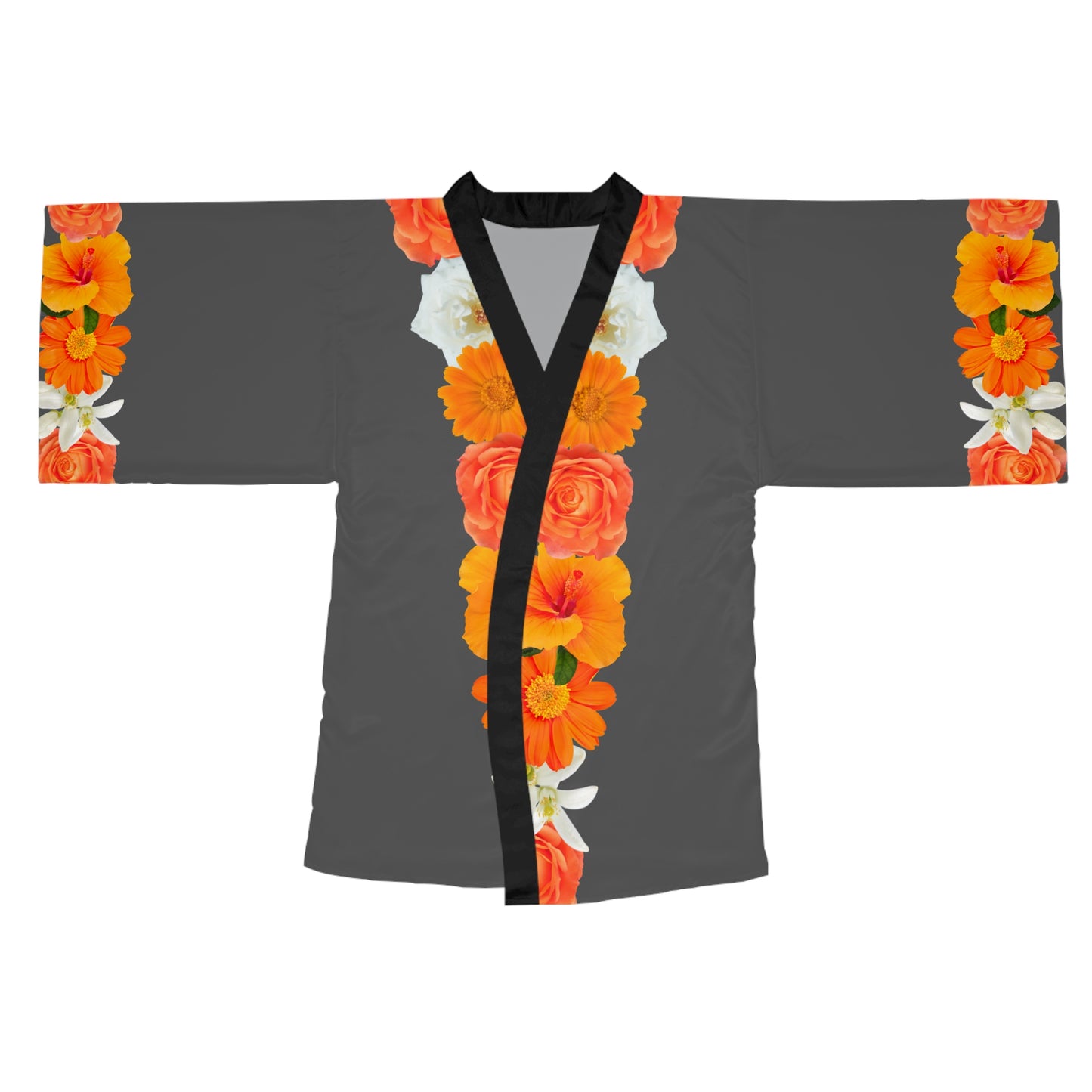 Orange Marigold Kimono Robe (AOP)©