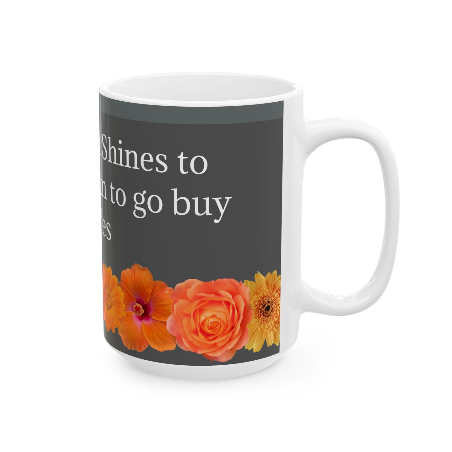 Mug. Orange Flower.11oz/15oz