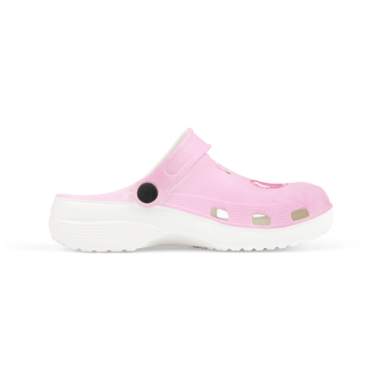 Kids Pink Bow EVA Foam Clogs — Cute Floral Heart Balloon Design©