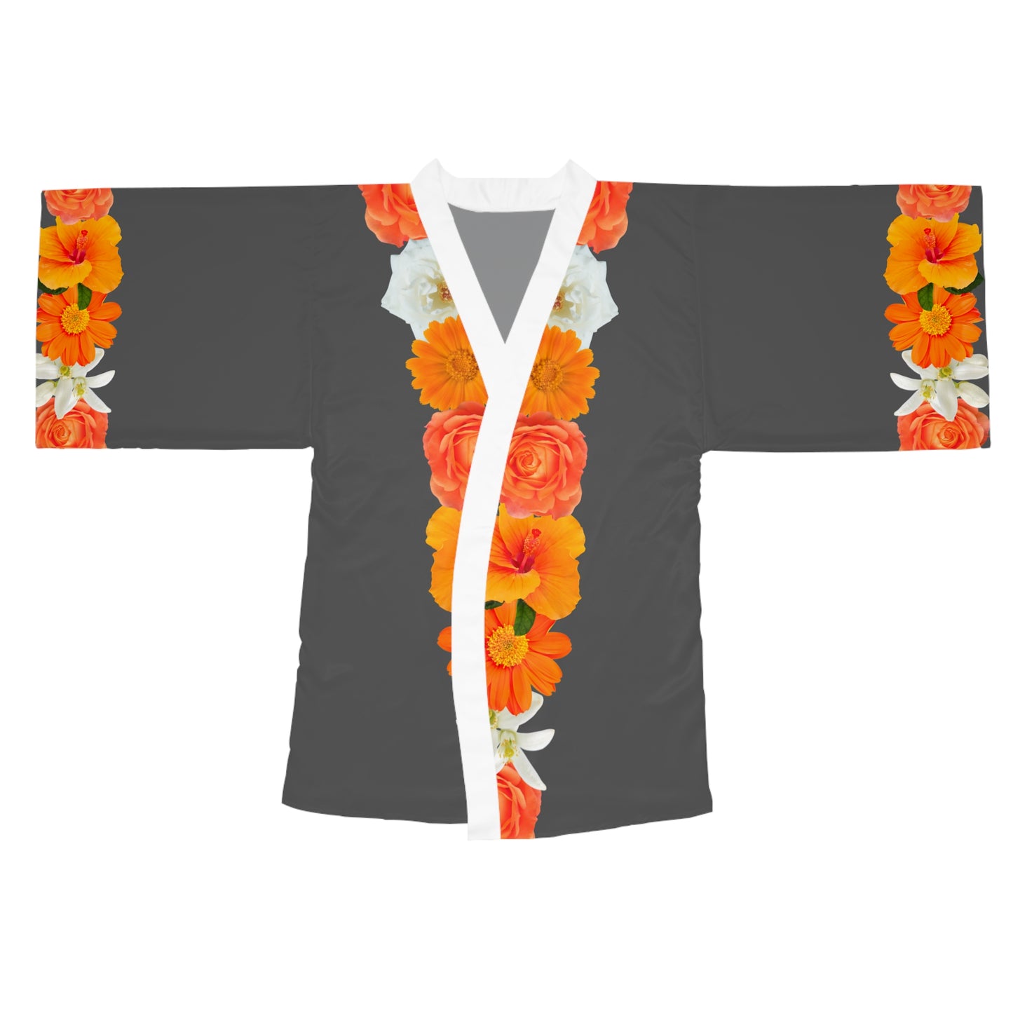 Orange Marigold Kimono Robe (AOP)©