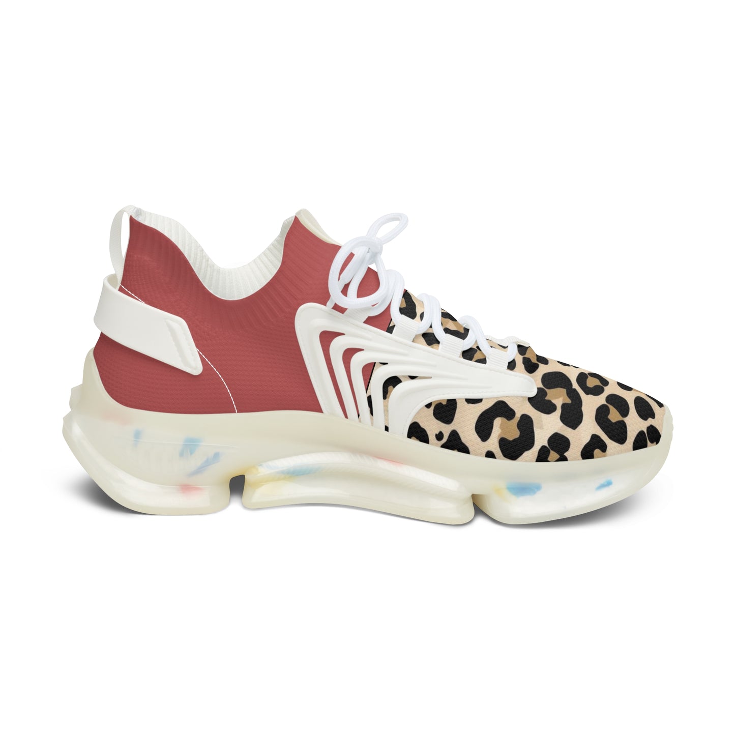 Leopard Mesh Sneakers — Women’s Fashion Athletic Shoes