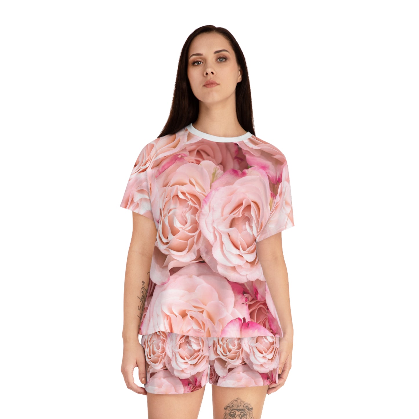 Rose Garden Pajama Set — Women's Floral Short Sleepwear©