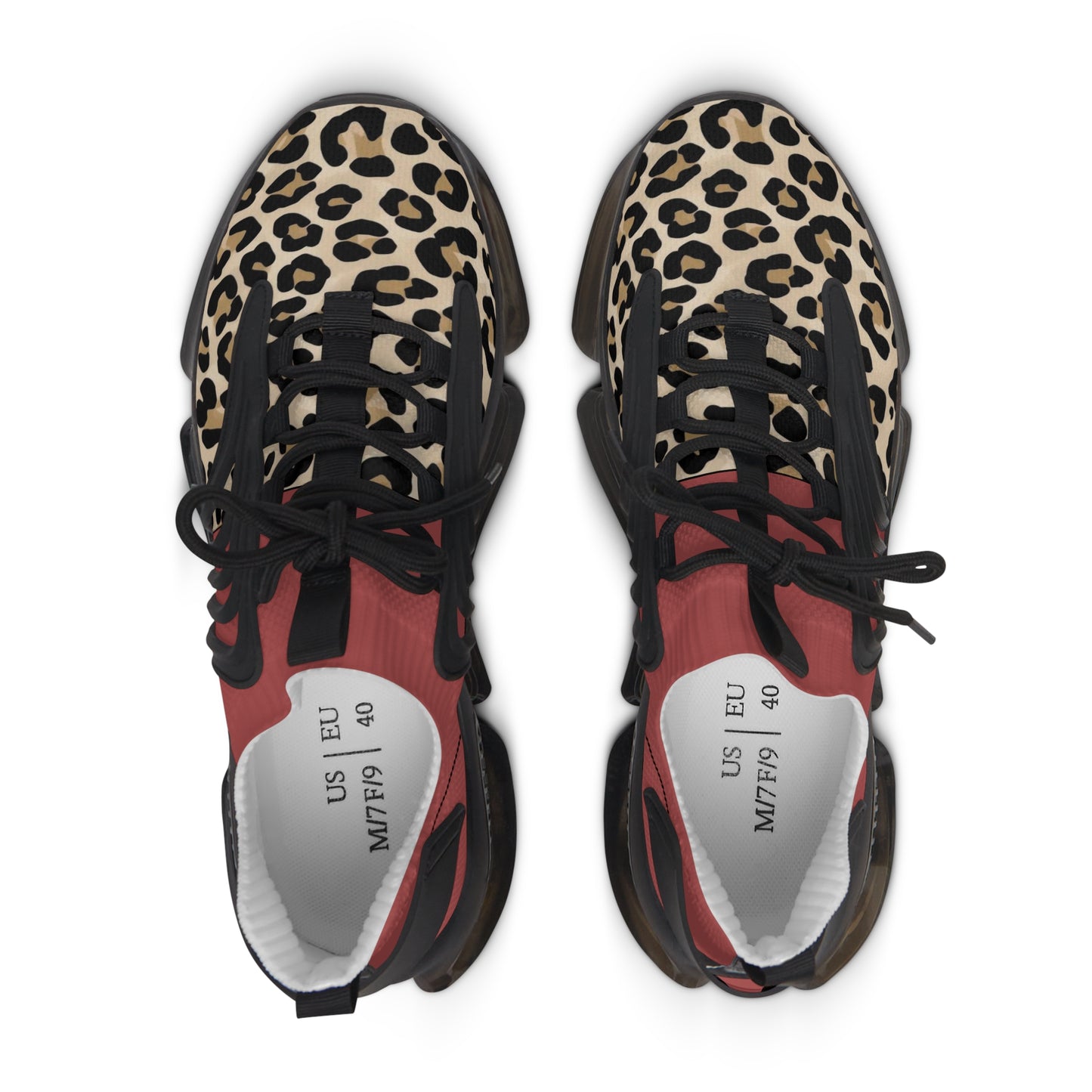 Leopard Mesh Sneakers — Women’s Fashion Athletic Shoes