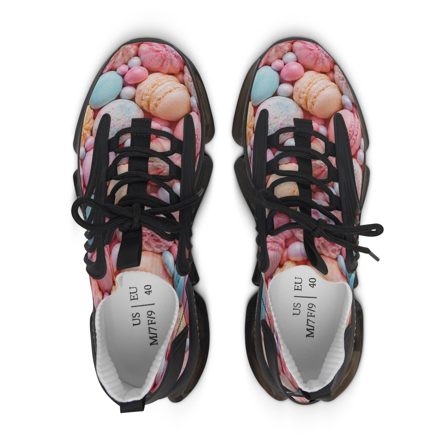 Colorful Candy Macaron Mesh Sneakers — Women's Pastel Athletic Shoes©