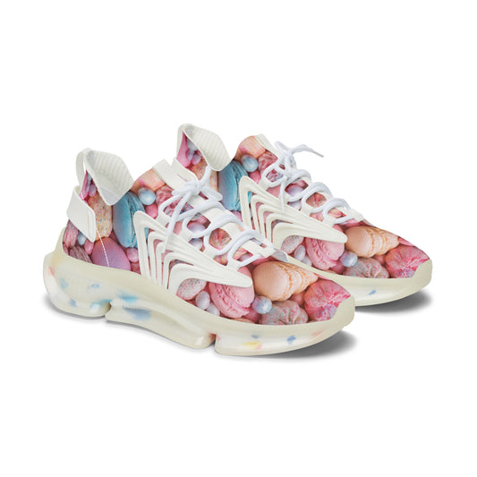 Colorful Candy Macaron Mesh Sneakers — Women's Pastel Athletic Shoes©
