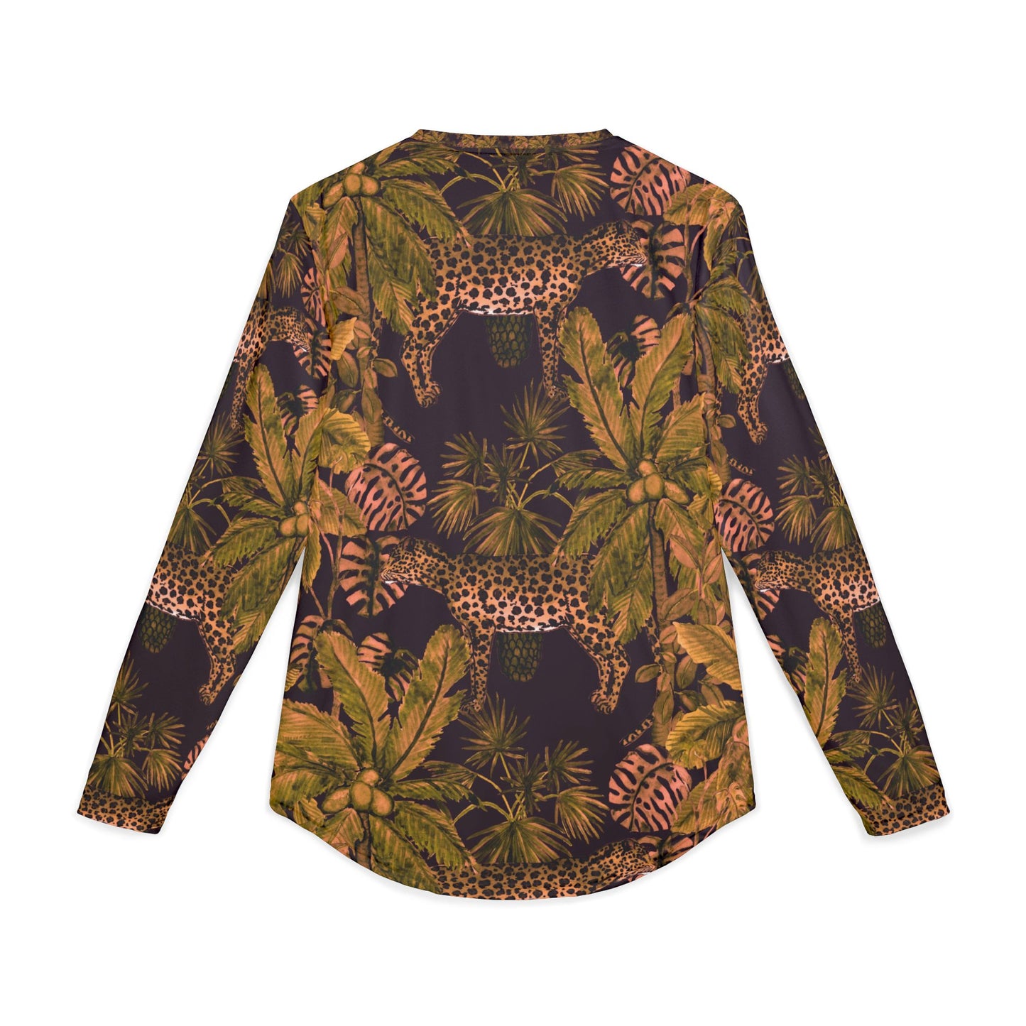 Tropical Cheetah Long Sleeve Shirt — Men's UV Protection Safari Print