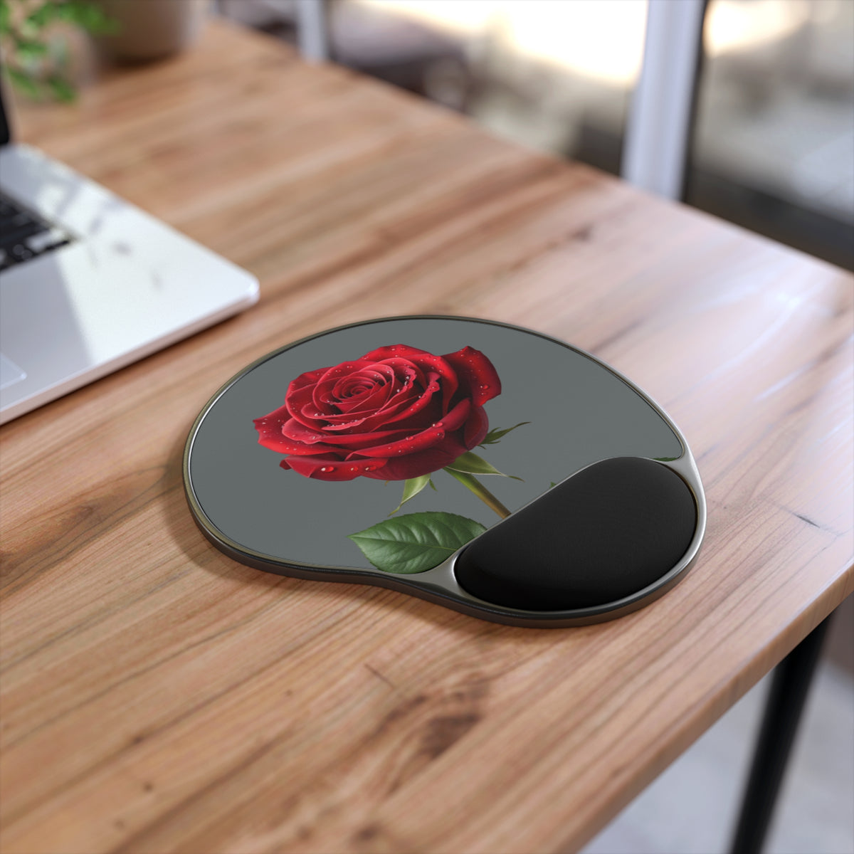 Rose Pattern Ergonomic Mouse Pad with Wrist Rest©
