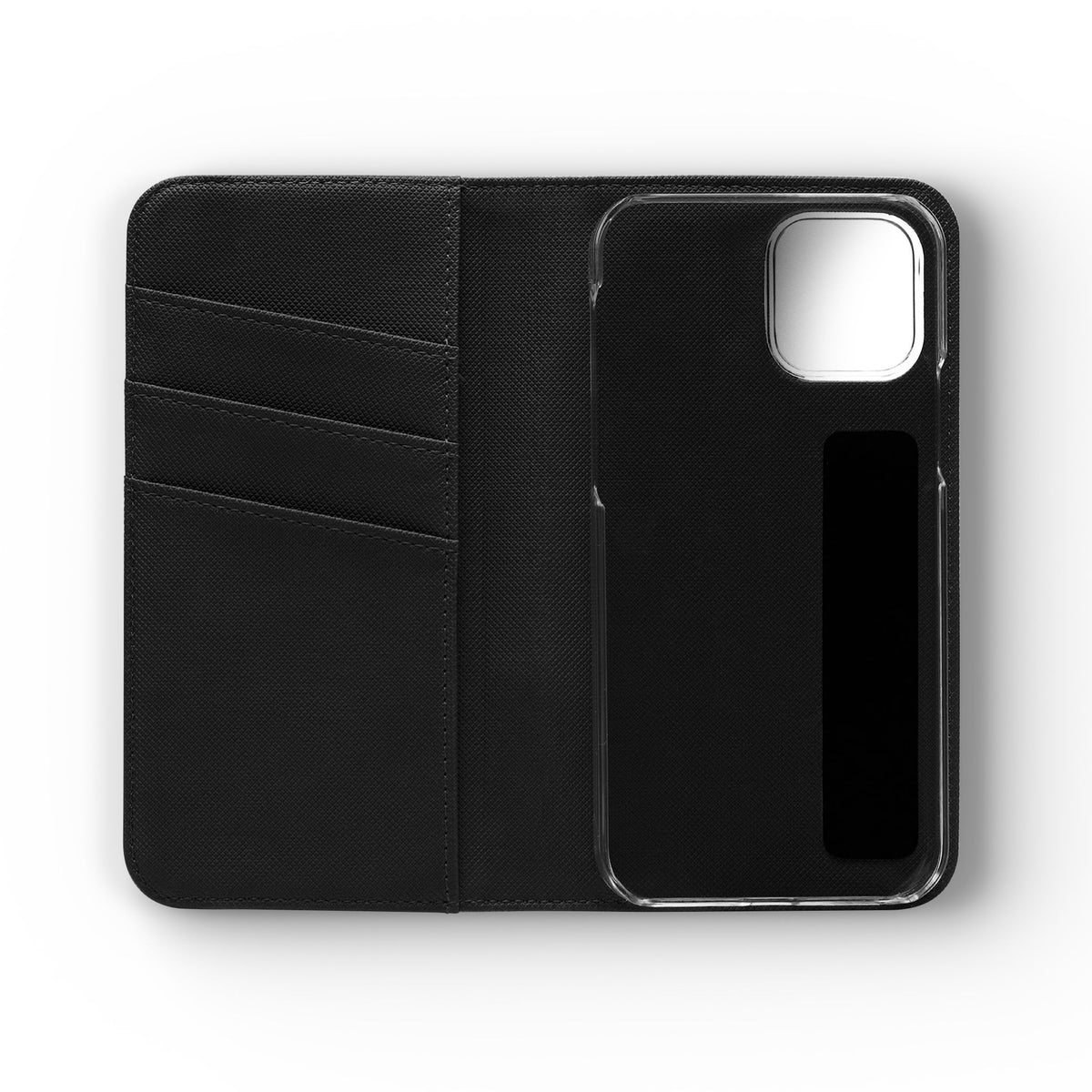 Mon Amour Rose Flip Phone Case — Floral Wallet Flip Case with 'Mon amour' Script