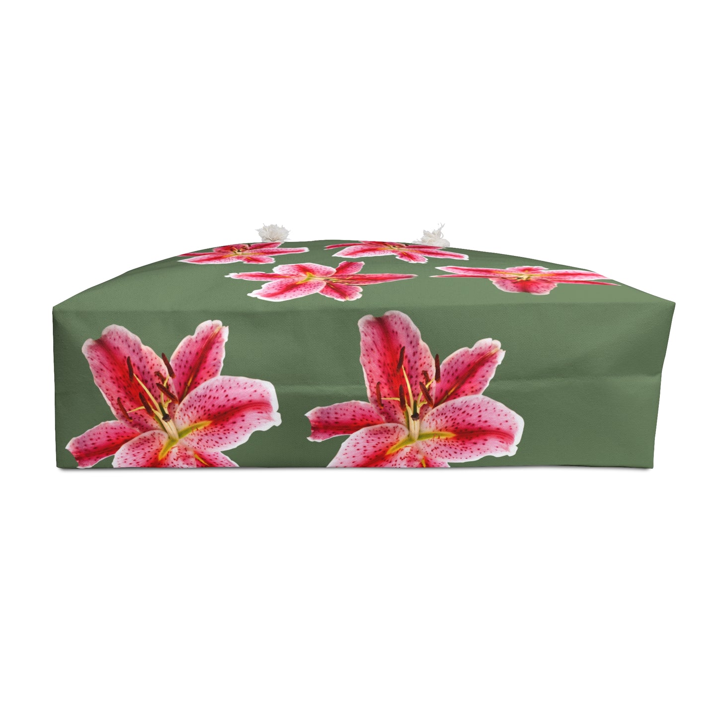 Pink Stargazer Lily Weekender Bag – Floral Travel Tote for Beach, Getaways & Gifts©