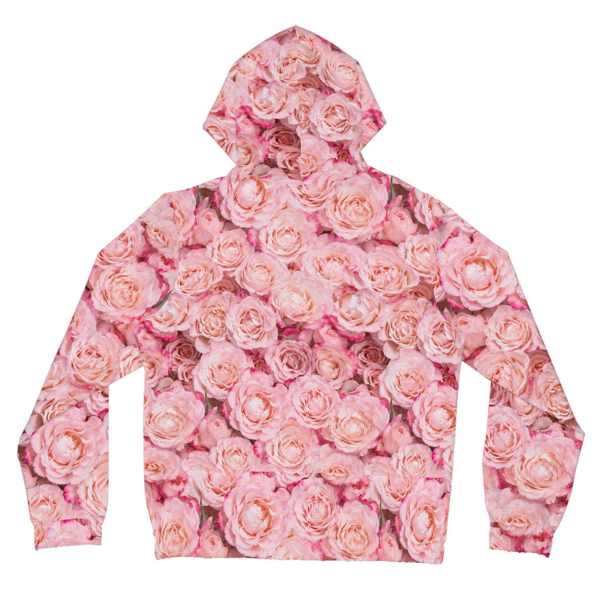 Pink Rose All-Over Print Women's Zip Hoodie©