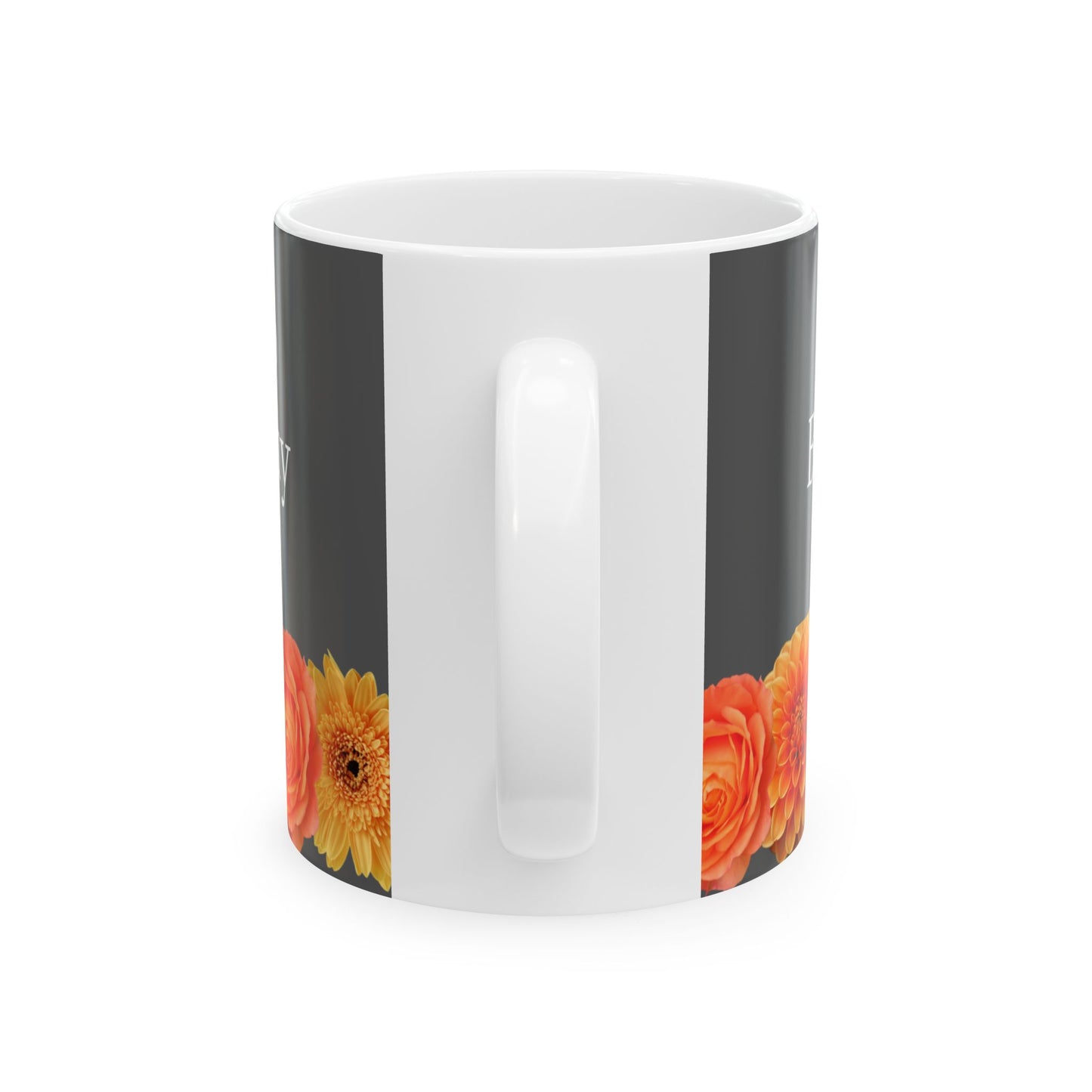 Mug. Orange Flower.11oz/15oz