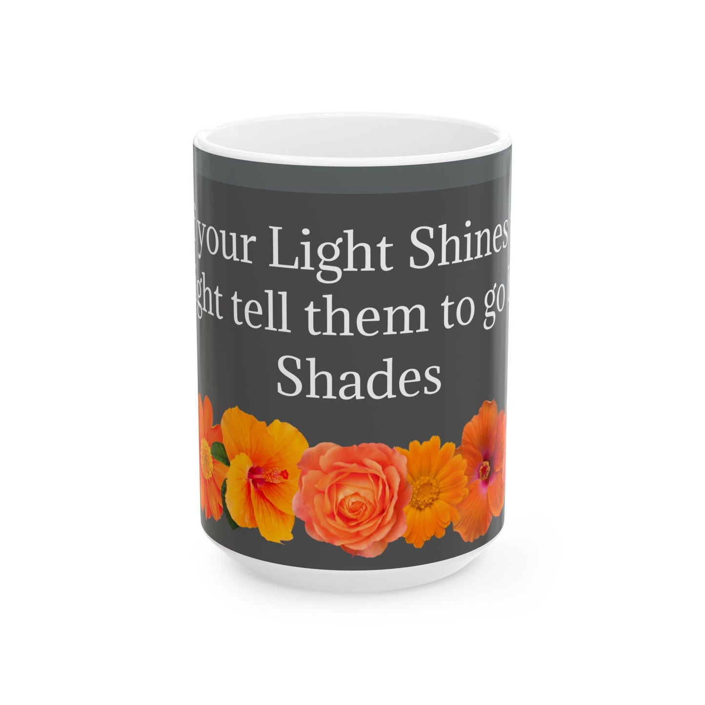 Mug. Orange Flower.11oz/15oz