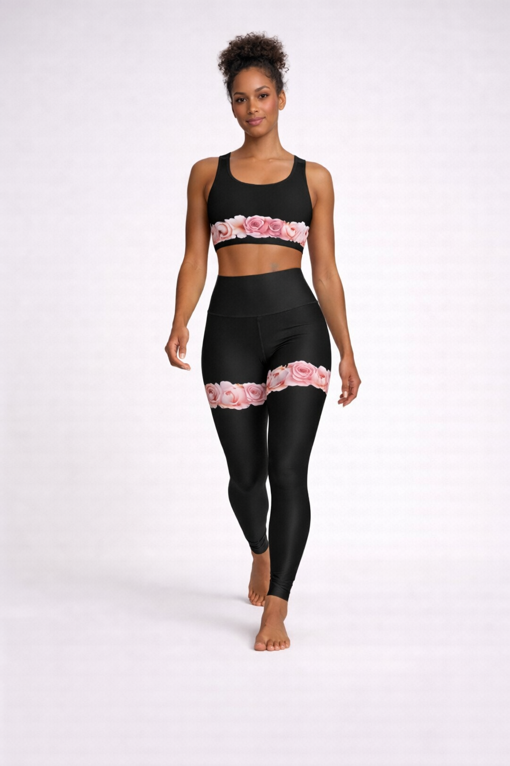 Fushia Rose Athletic Sports Bra (ONLY)