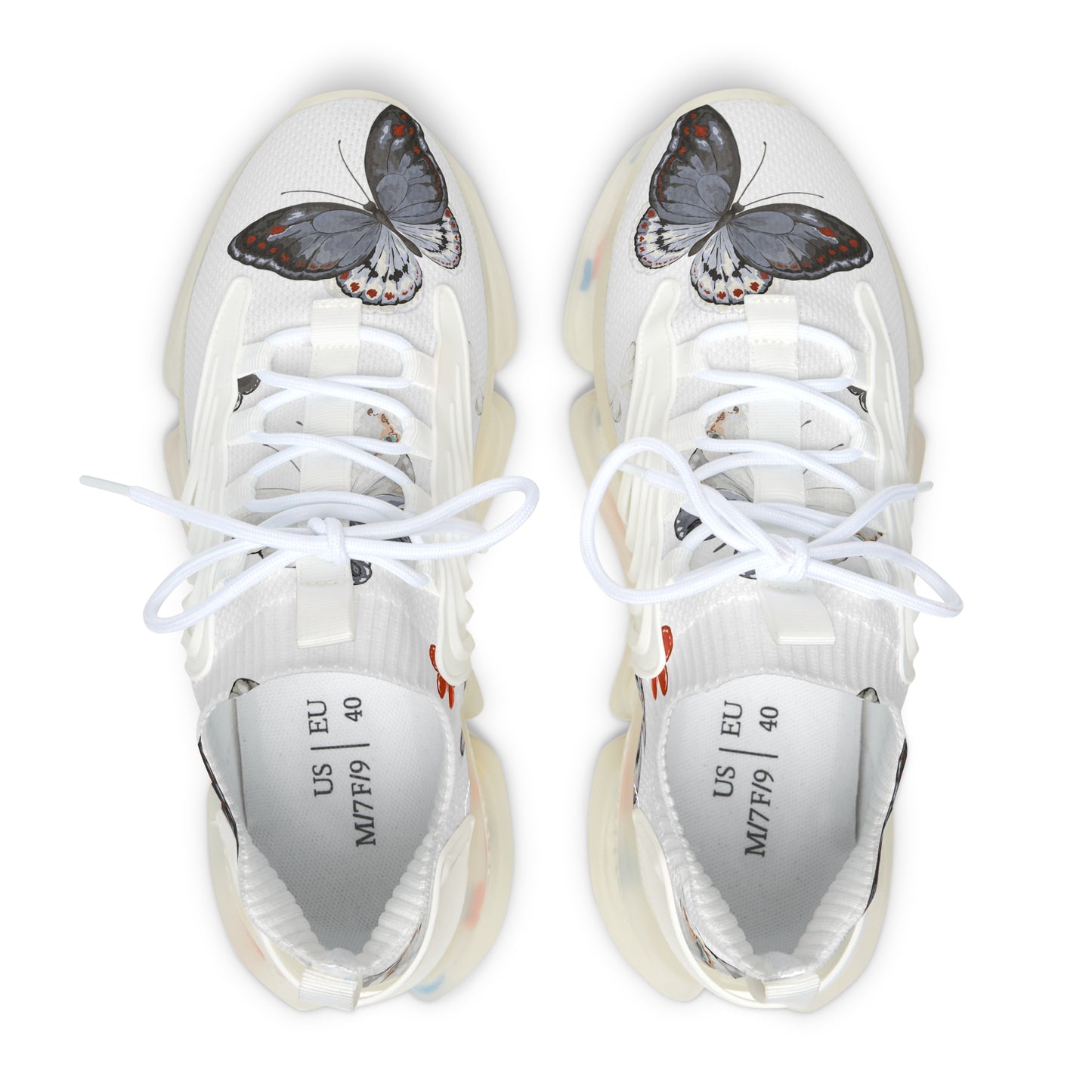 Butterfly Mesh Sneakers — Women's Lightweight Breathable Athletic Shoes
