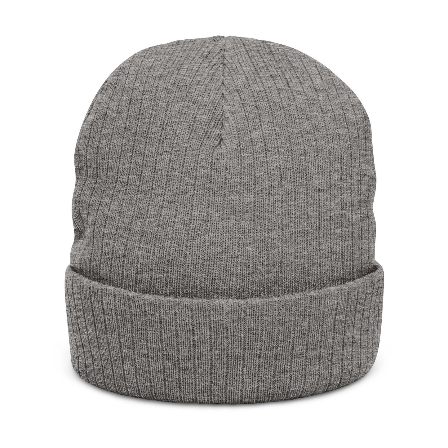 Embroidered Cherry Ribbed Beanie — Cute Knit Winter©