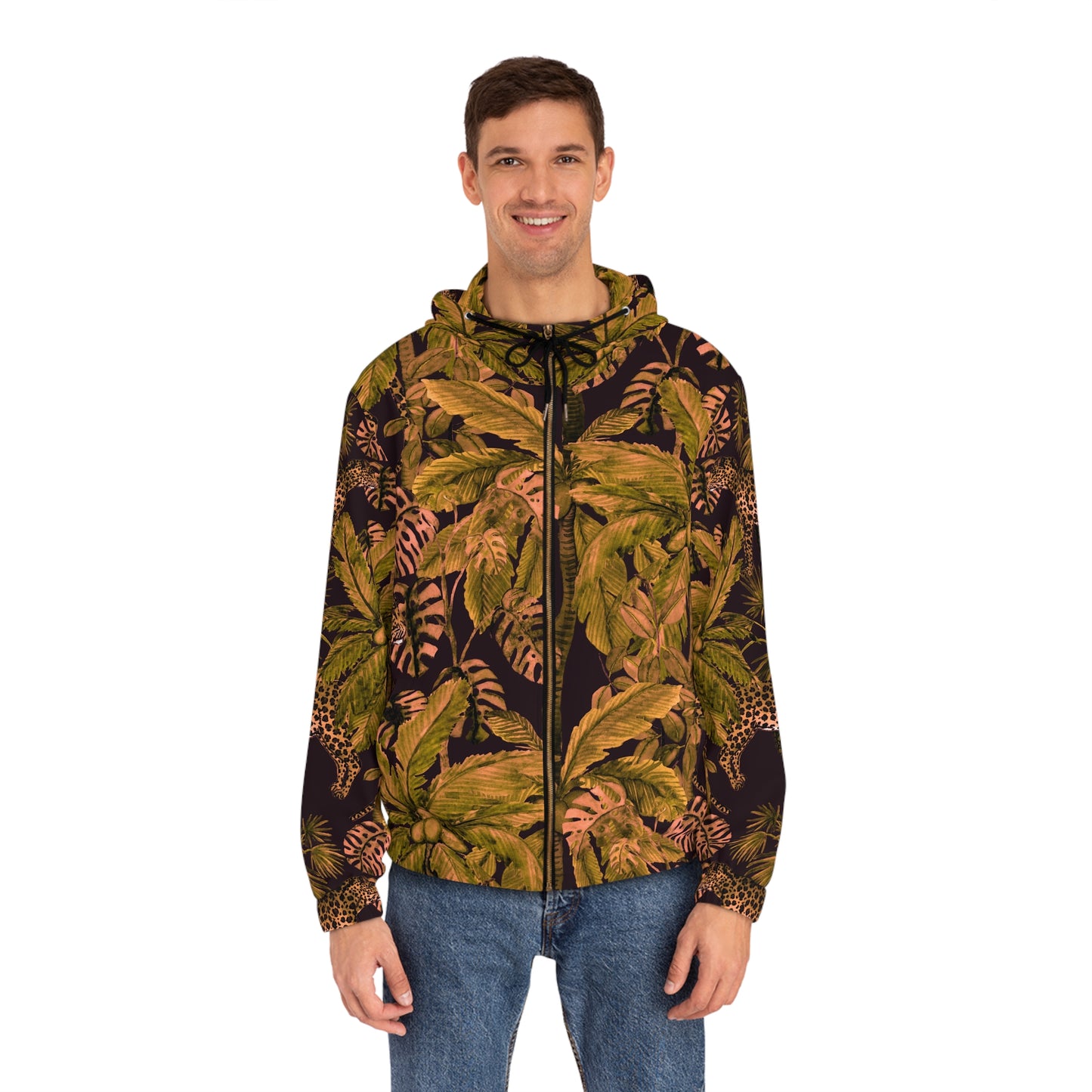 Tropical Leopard Jungle Zip Hoodie©