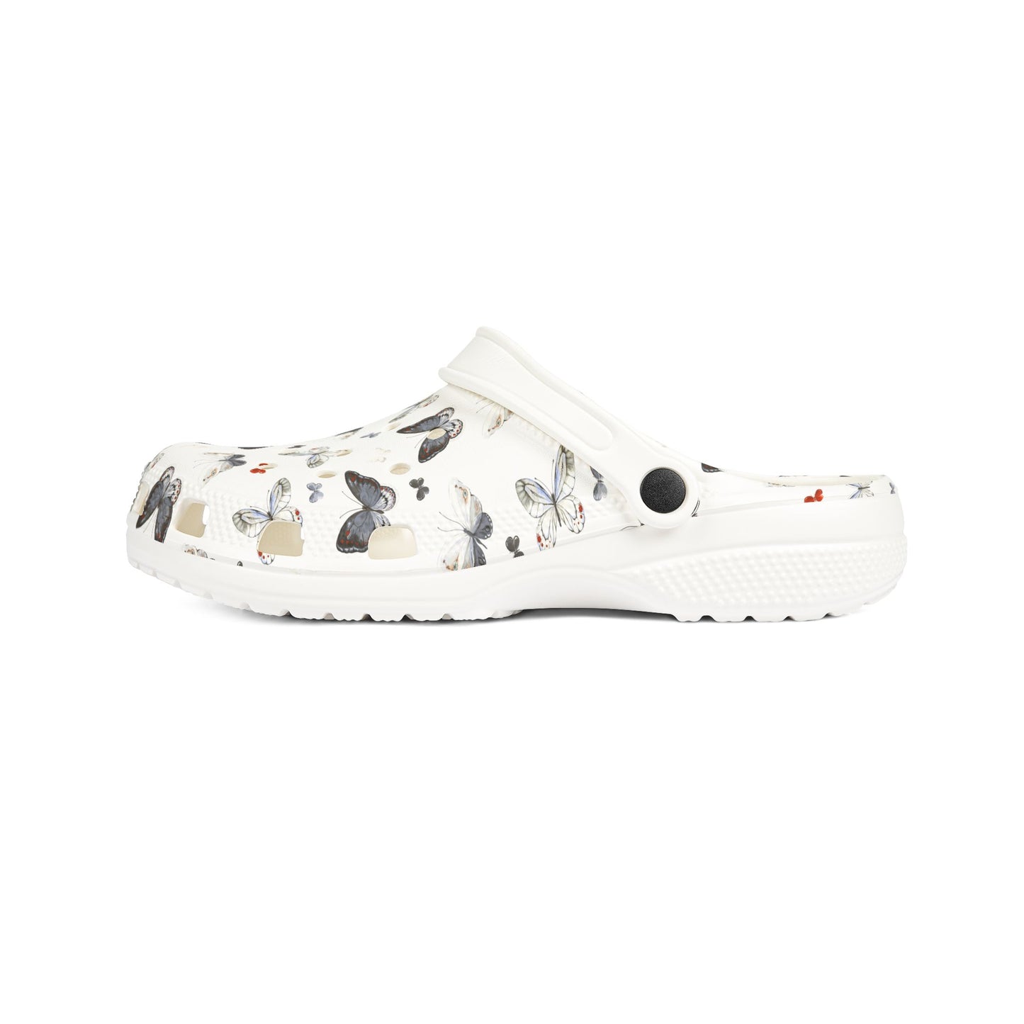 Butterfly Pattern EVA Foam Clogs — Lightweight Slip-On Garden Shoes
