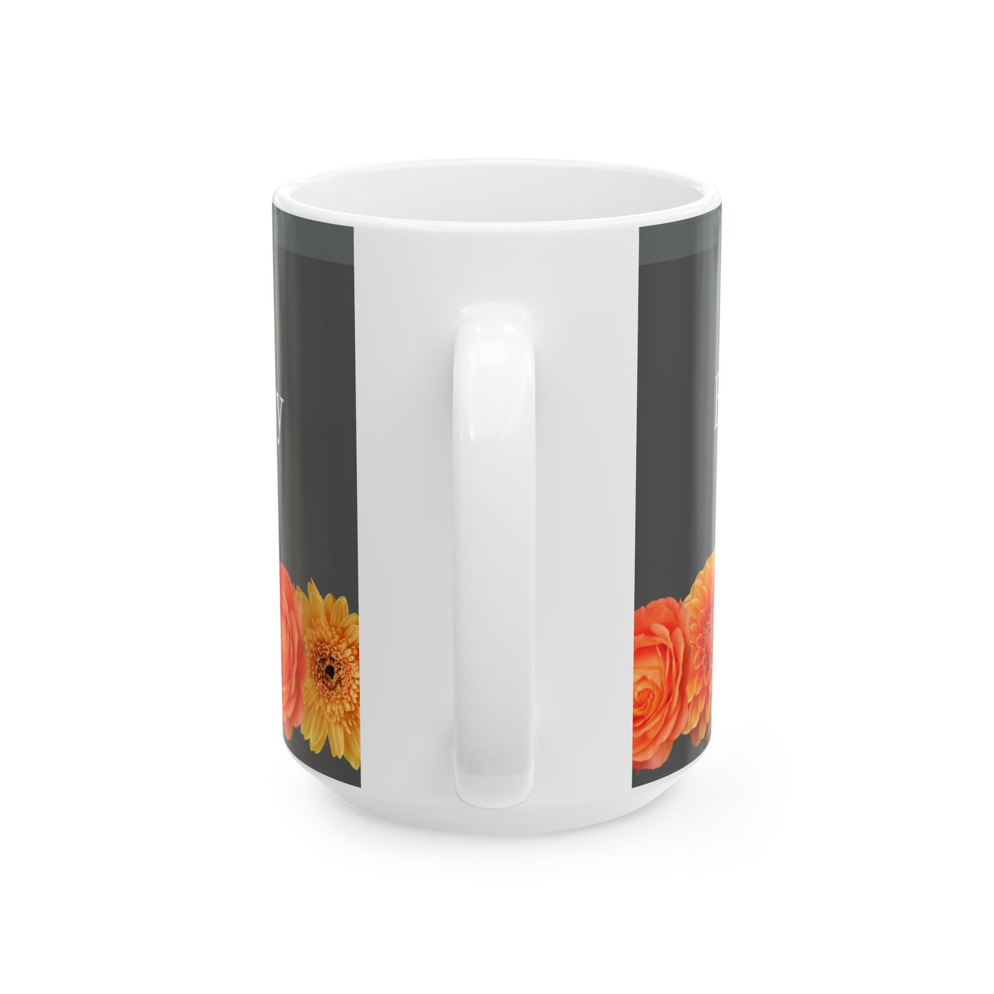 Mug. Orange Flower.11oz/15oz