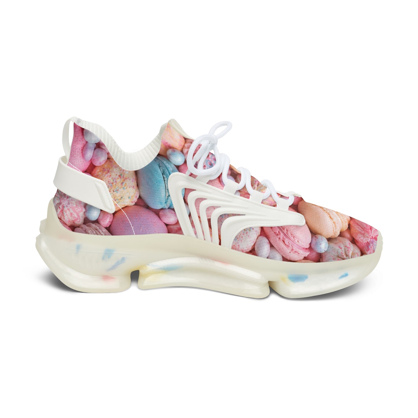 Colorful Candy Macaron Mesh Sneakers — Women's Pastel Athletic Shoes©