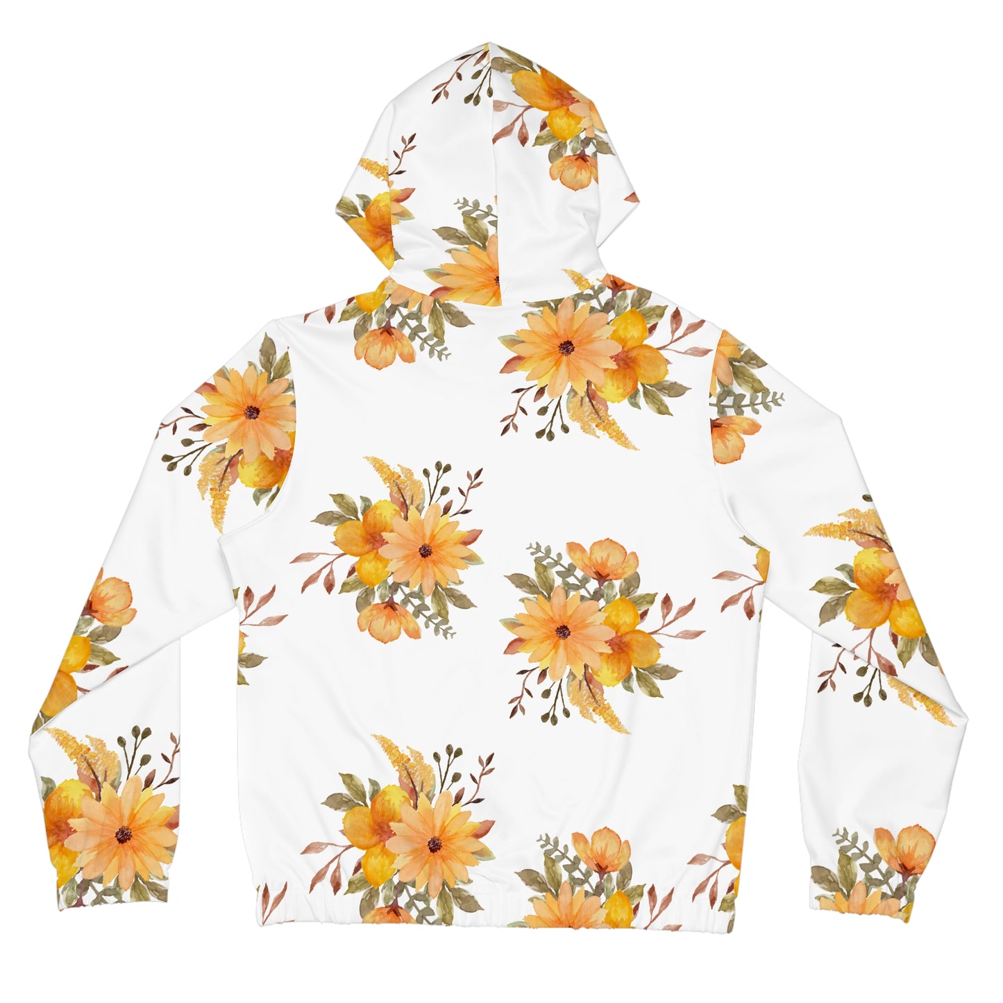Floral Sunflower Zip Hoodie — Women's Full-Zip Floral Sunflower Jacket