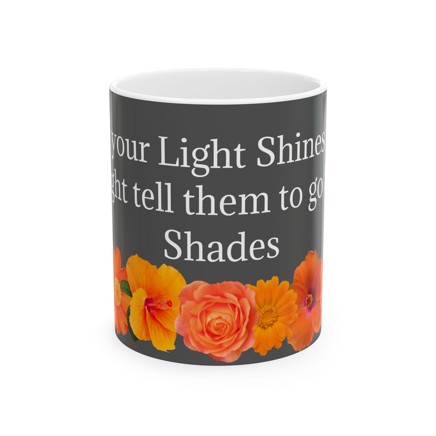 Mug. Orange Flower.11oz/15oz