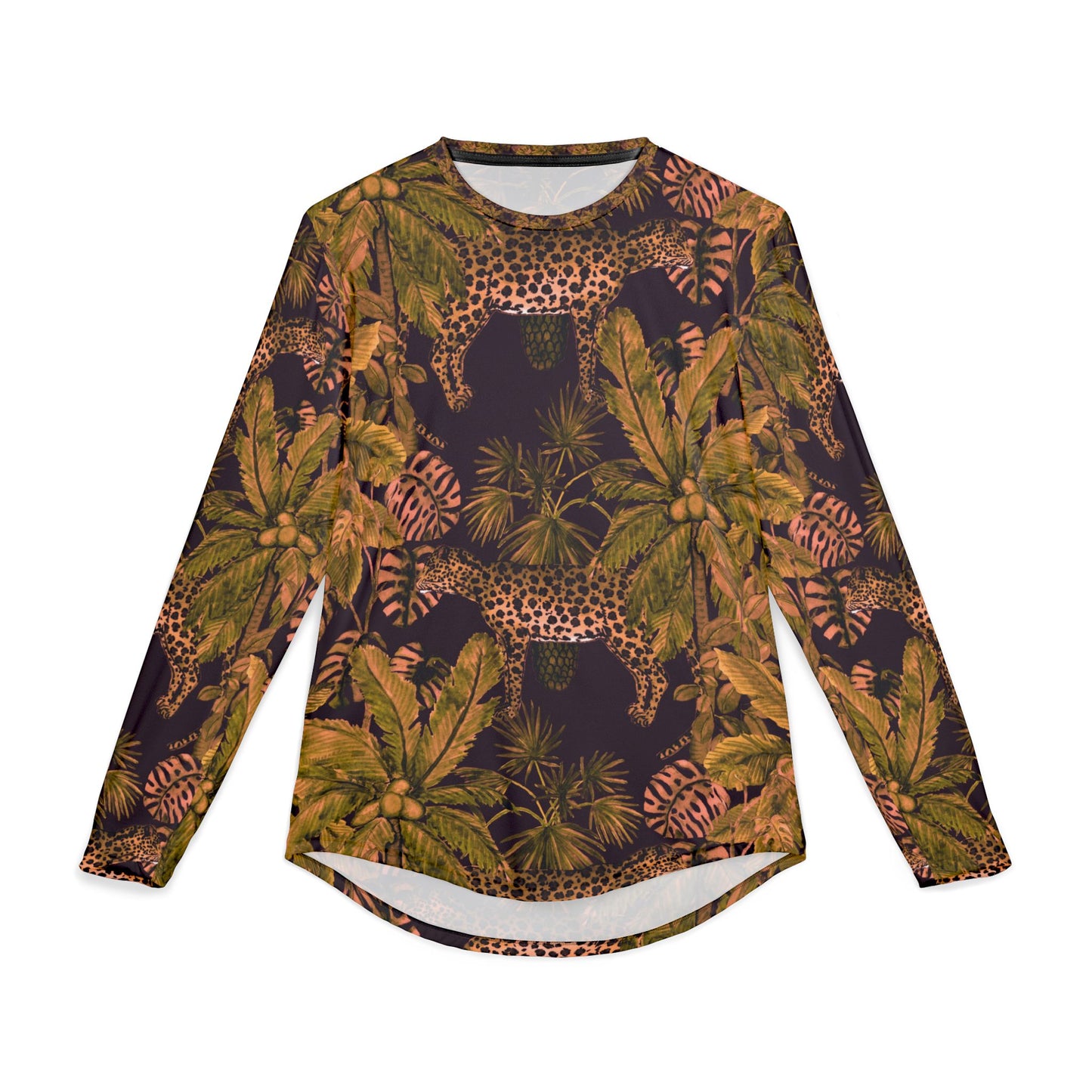 Tropical Cheetah Long Sleeve Shirt — Men's UV Protection Safari Print