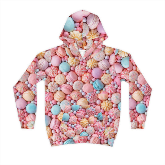 Candy Pastel Kids Hoodie — All-Over Print Sweet Sweets Pattern©