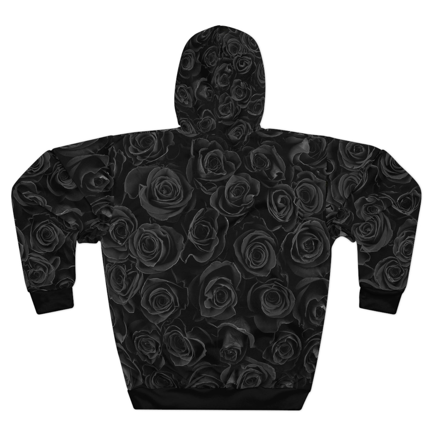 Black Rose All-Over Print Hoodie©