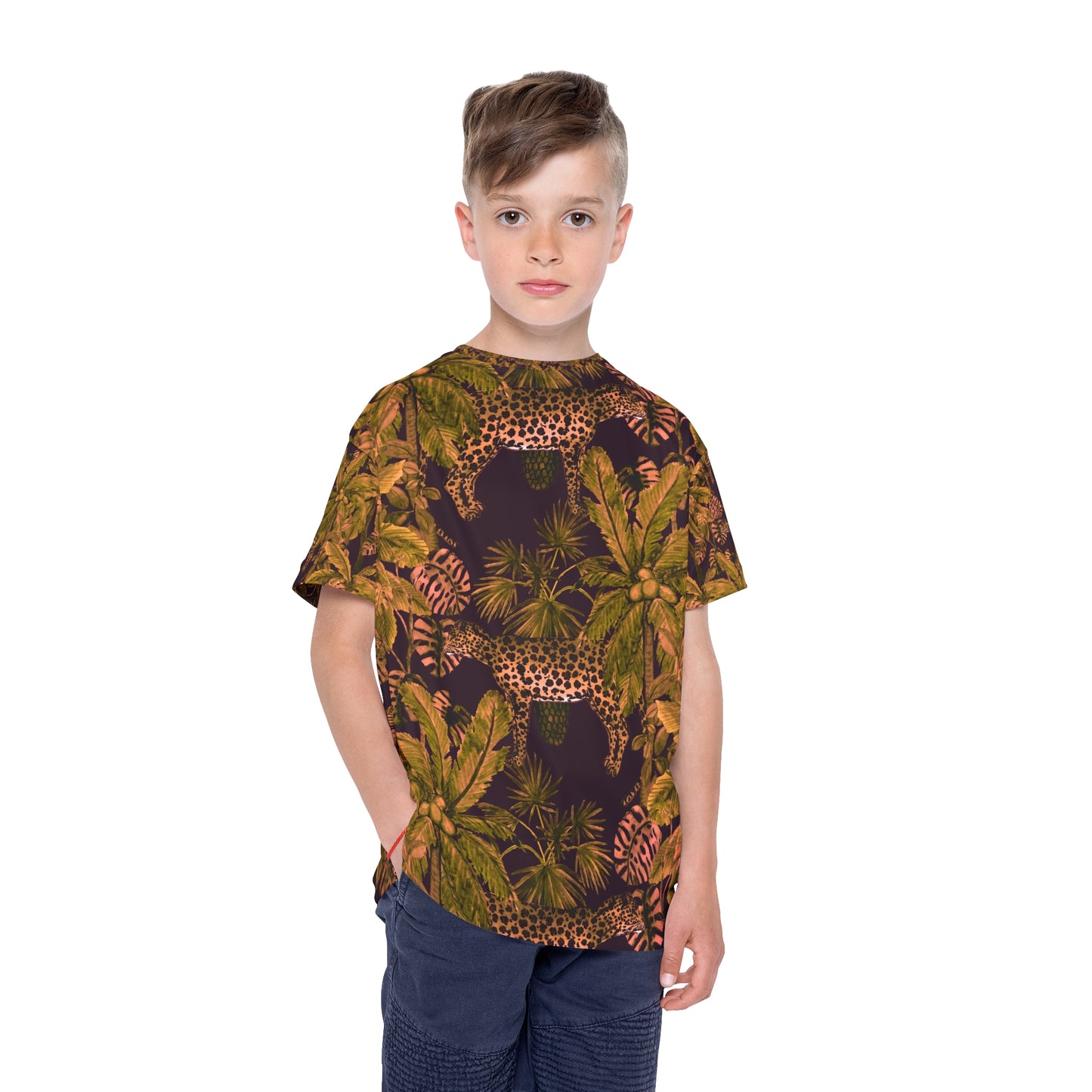 Kids Jungle Leopard All-Over Print Jersey©