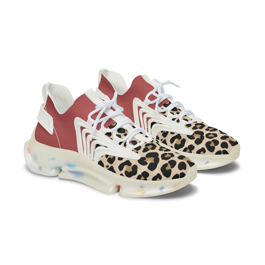 Leopard Mesh Sneakers — Women’s Fashion Athletic Shoes