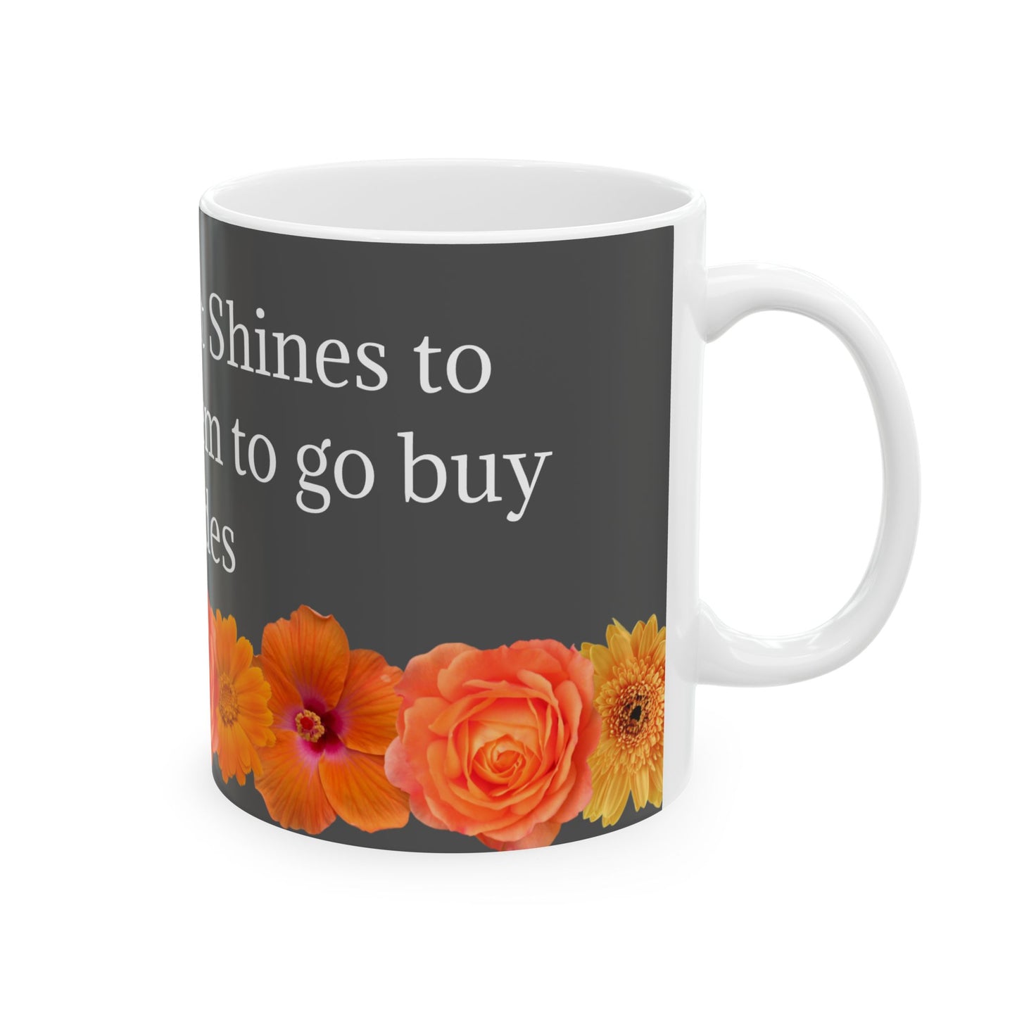 Mug. Orange Flower.11oz/15oz