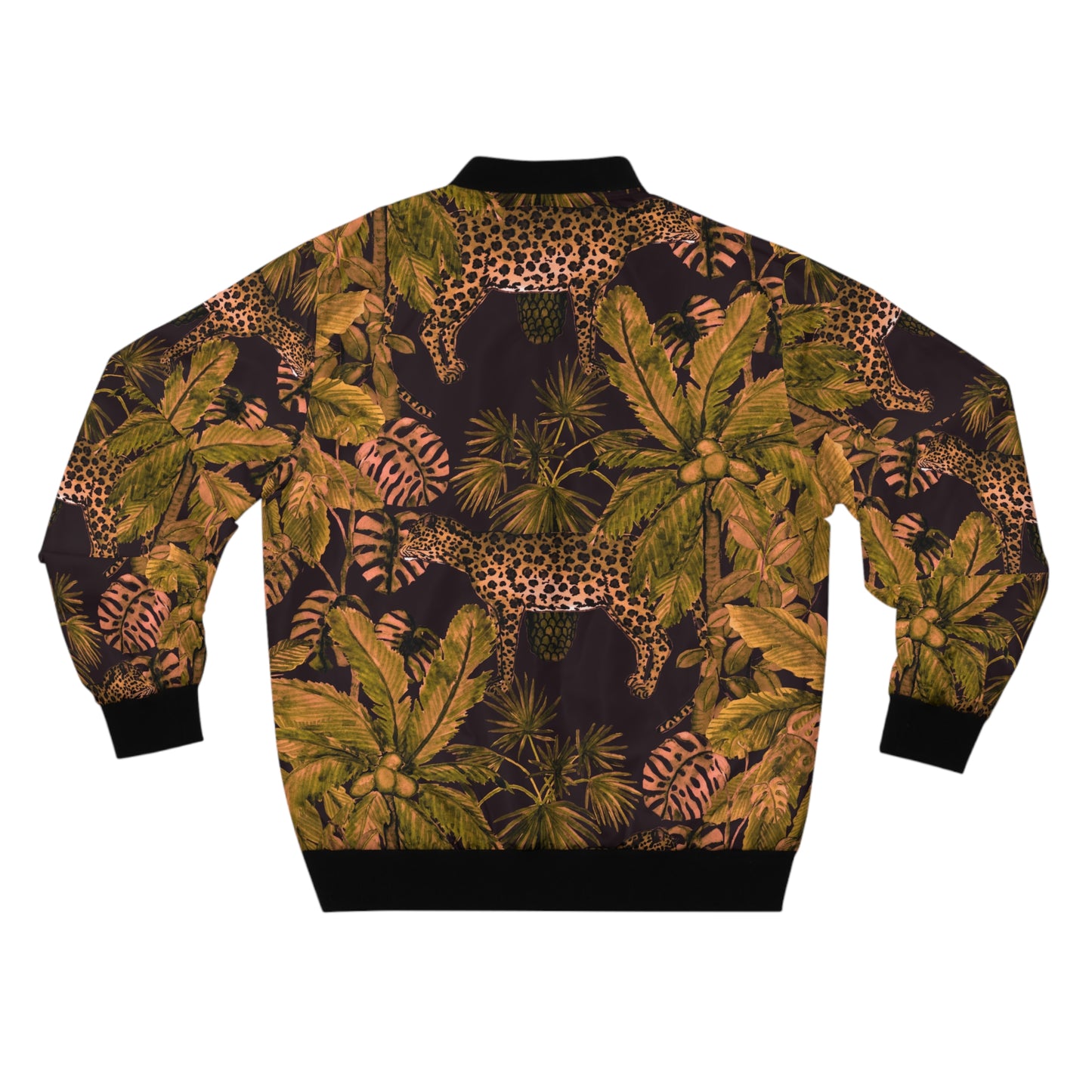 Tropical Leopard Bomber Jacket — Men's Jungle Print AOP©
