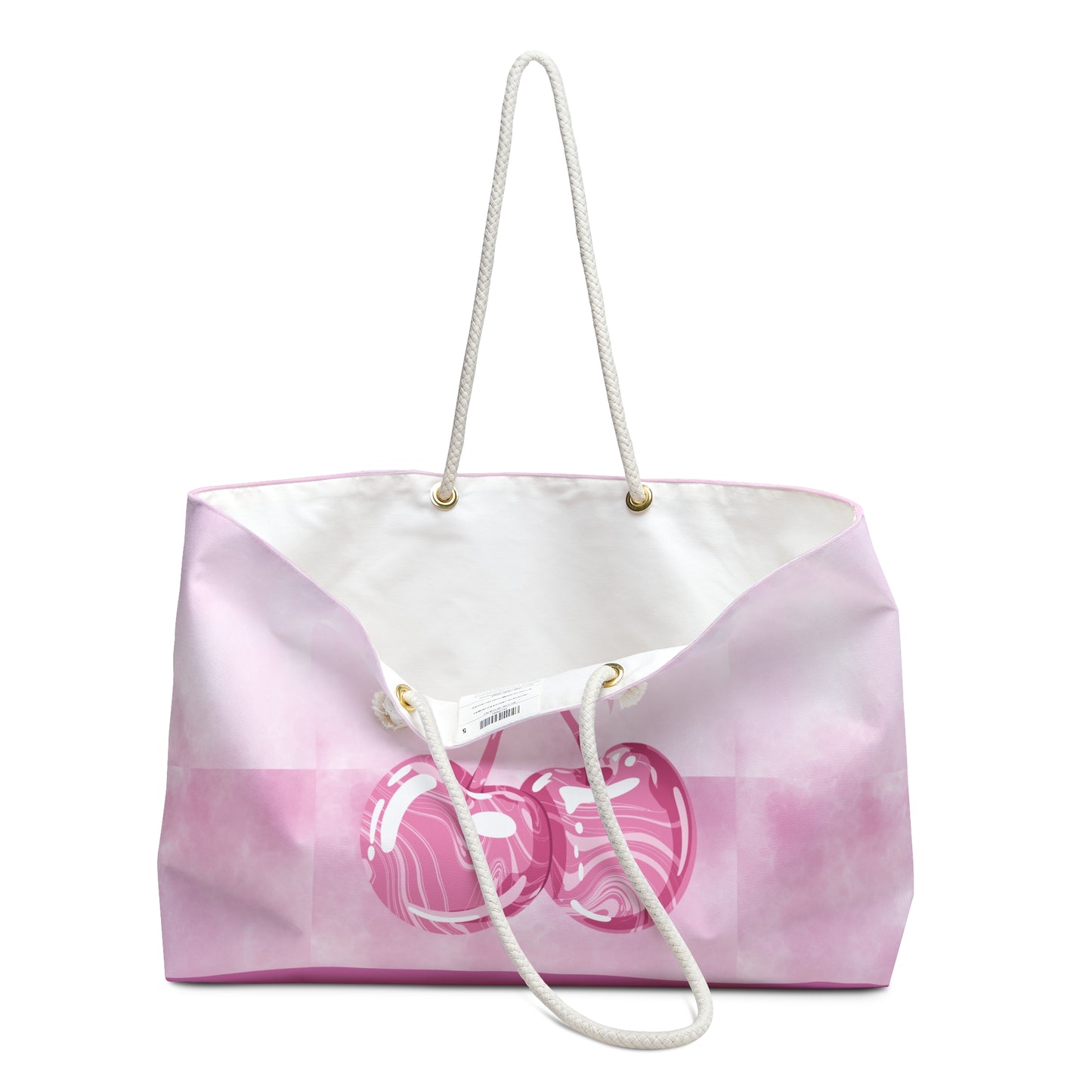 Pink Cherry Weekender Bag — Cute Pastel Travel Tote©